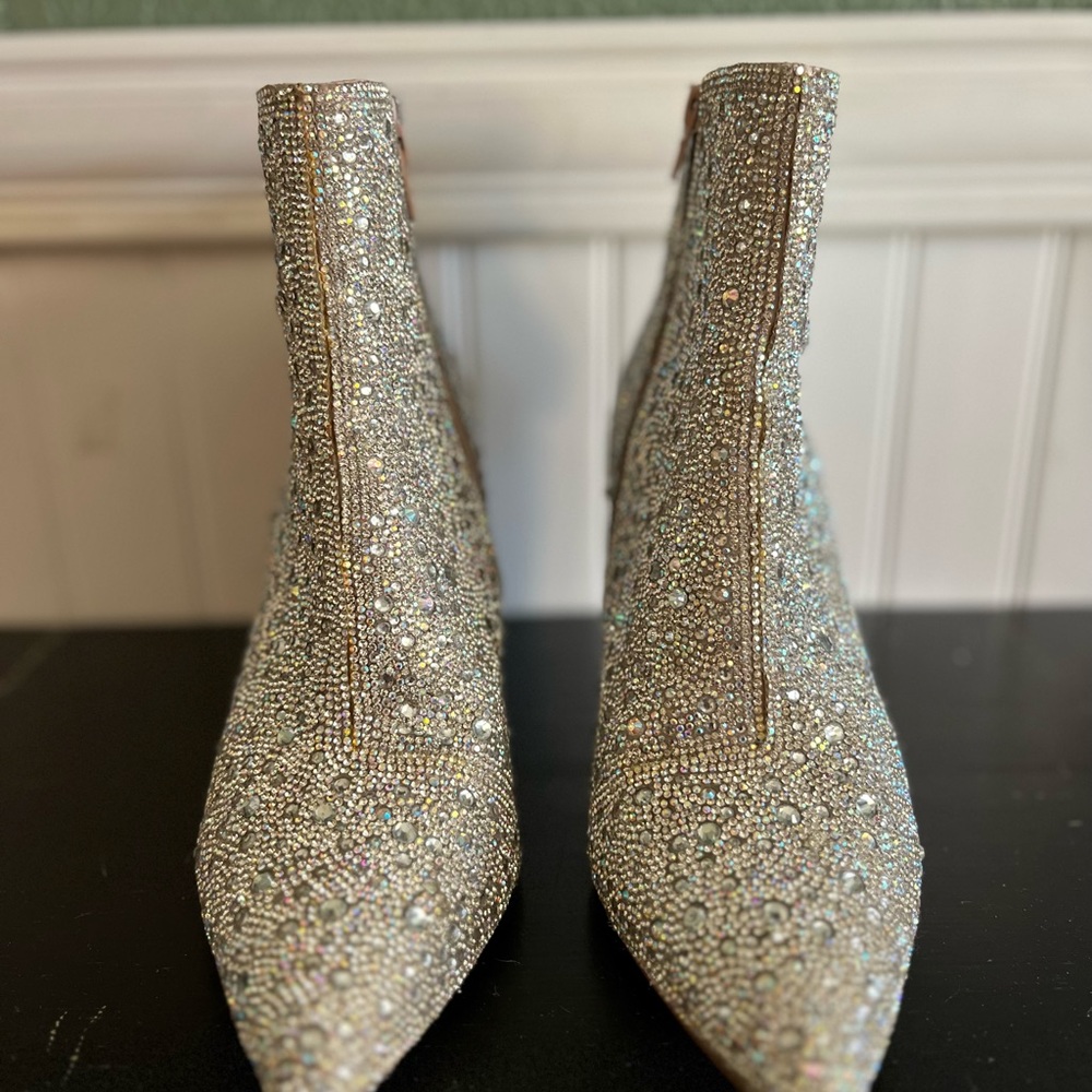Betsey Johnson Kyla Rhinestone Bootie 9.5